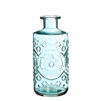 Colored glass bottle berlin blue Ø9 h.21 cm