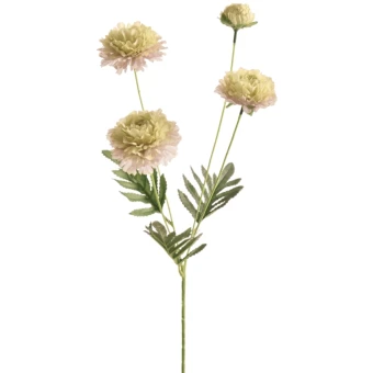 Kunstbloem Chrysant Crème/Lila