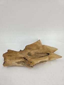 Decoratieve houten schaal 32 cm