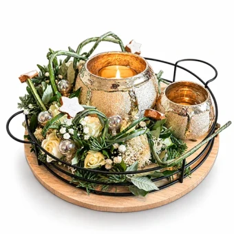DIY PTMD Schaal Kerst arrangement - Carlein Tukkers - Zij - Dentergem - bloemschikmateriaal