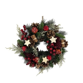 DIY box Christmas wreath 30 cm