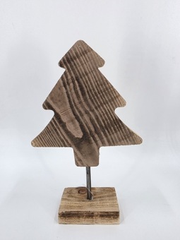 Staander houten kerstboom 30 x 20 cm