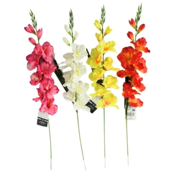 Kunstbloem Gladiool Wit