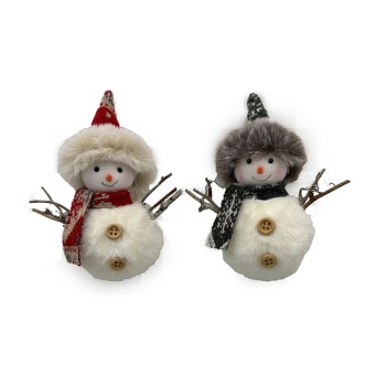 Pendant snowman gray 13 cm