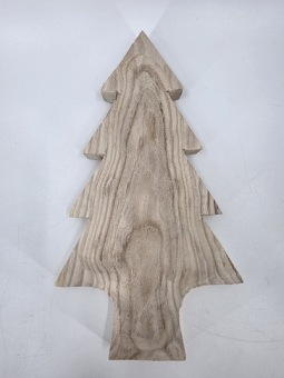 Houten plateau kerstboom 35 x 20 cm