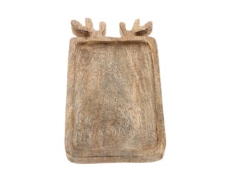 Houten plateau rendier 29 x 17.5 cm
