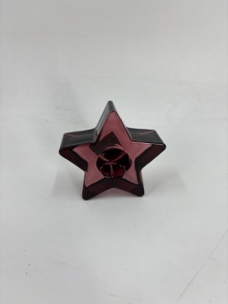 Kaarsenhouder Ster 'Jolly' Robijn