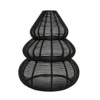 Lanterne en forme d'arbre — 35 cm - fil de métal noir