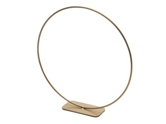 Ring auf Sockel 25 cm Gold