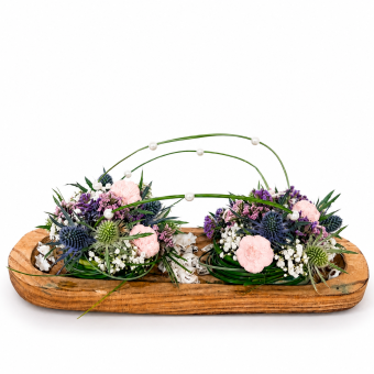 DIY Modernes Blumenarrangement Pastellfarbener Traum für den Tisch