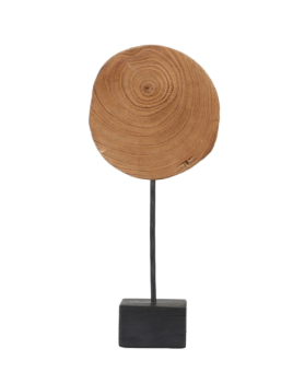 Paulownia schijf op voet - 18x8x38 cm