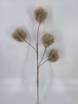 Stem Fluff Ball Light Brown 65 cm