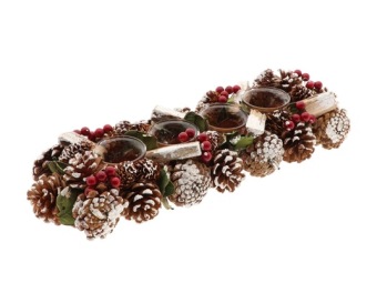 Tafeldecoratie Frostberry 45 x 15 cm