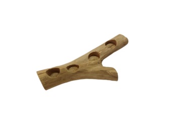 Teelichthalter Kastanienholz 34 cm