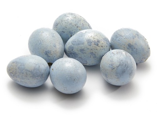 Kwarteleitjes 60 st. blauw