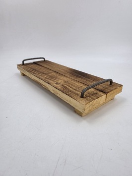 Houten plateau 'Sturdy' 40 x 14 x 7 cm