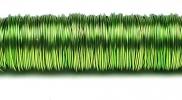 Metallic coloured wire 50 m. 0.50 mm apple green