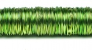 Bobine fil de fer coloris 25 m. 0.50 mm vert pomme