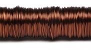 Metallic coloured wire 50 m. 0.55 mm brandy (brown)