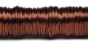 Metallic coloured wire 50 m. 0.55 mm brandy (brown)