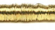 Metallic coloured wire 25 m. 0.50 mm gold