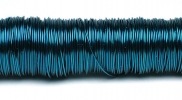 Metallic coloured wire 50 m. 0.50 mm petrol