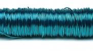 Bobine fil de fer coloris 50 m. 0.50 mm turquoise