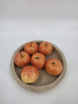 Decoratie Appels Rood/Geel 8 cm 6 st.