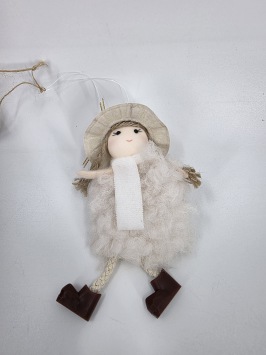 Hanger Meisje Wit 14 cm