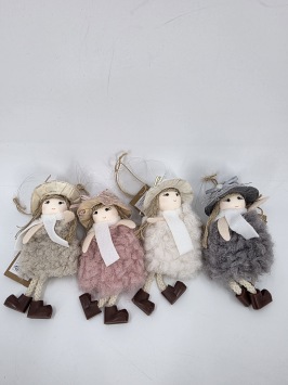 Hanger Meisje Beige 14 cm