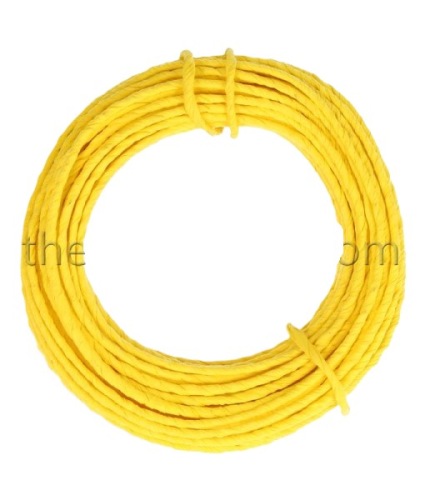 Papier draad 10 m. geel