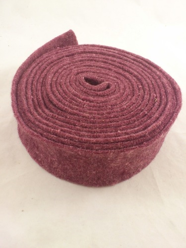 Feutre large 7.5 cm L= 5 m aubergine (VI17)