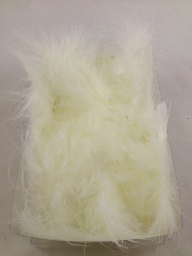 Feathers marabou box 20x12x5 cm pearl