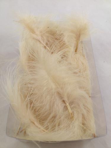 Feathers marabou box 20x12x5 cm cream
