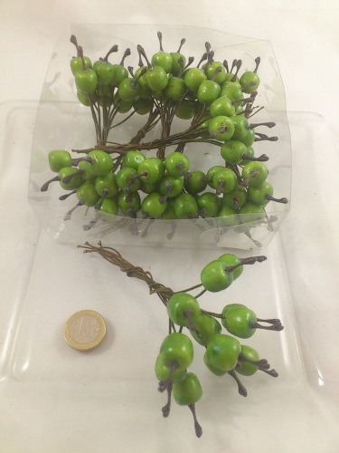Mini Apple green dia 1.5 cm 8 x 12 p.