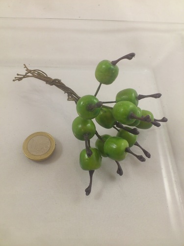 Mini Apple green dia 1.5 cm 8 x 12 p.