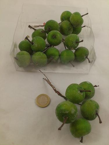 Apples sugared 3 cm green 4 x 5 p.