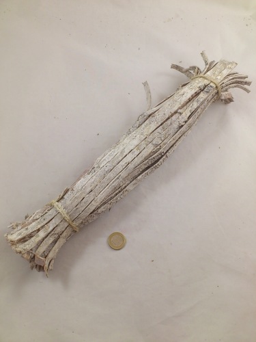 Birch bark strips white-wash 40x1 cm bundle +/-30 p.