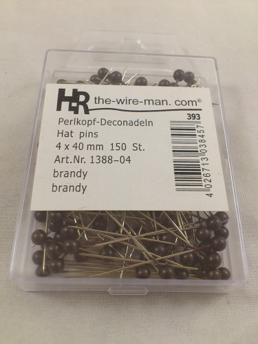 Farbigen Pins 4 mm 150 st. brandy