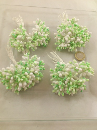 Bundle alliaria petiolata artificiel blanc-vert 4x