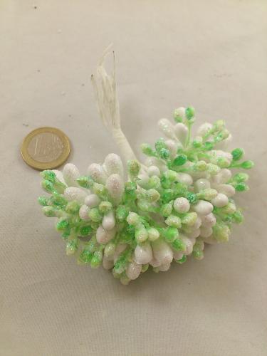 Bundel alliaria petiolata artificieel wit-groen 4x