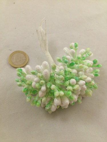 Bundel alliaria petiolata artificieel wit-groen 4x