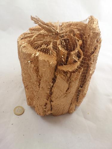Poplar bark H15 cm 1 kg. gold