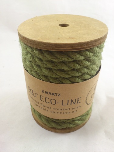 Touw Jute 0.7 cm 5 m. eco-line olijfgroen