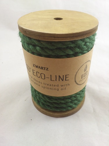 Touw Jute 0.7 cm 5 m. eco-line mosgroen