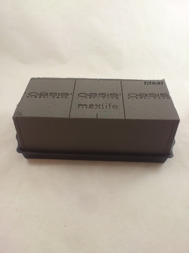 Ziegelschale 25x13 cm für 1 Ziegel oasis ideal schwarz