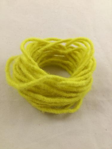 Cordelette de laine 55 m. jaune de citron (GE09)