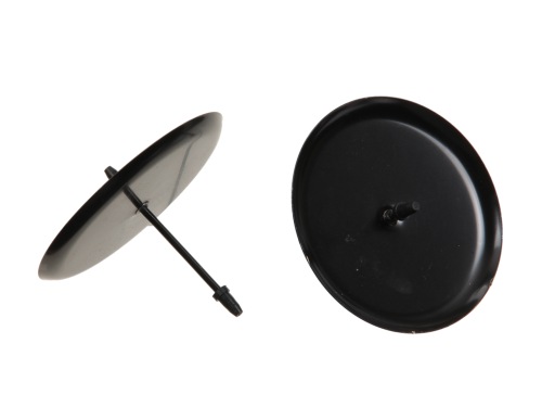 Support pour bougie 6 cm 4 p. noir