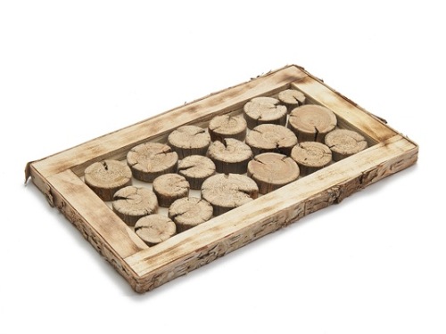 Houten schijf 'Slice' 25x15 cm