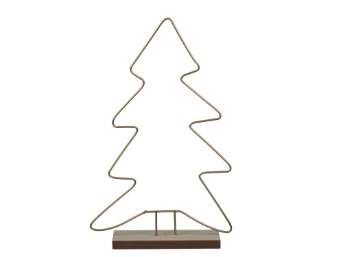 Frame kerstboom goud H 33 cm